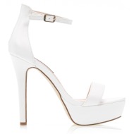 πέδιλα  λευκά δερματίνη με φάσα λευκο