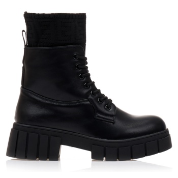 αρβυλάκια μαύρα δερματίνη με πλεκτή σε προσφορά