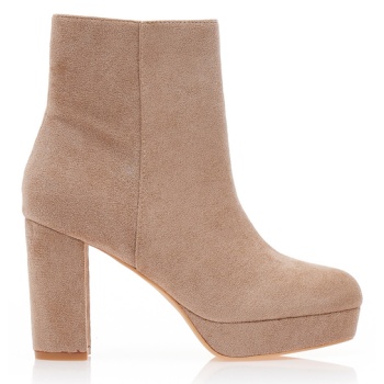 μποτάκια πούρο σουέτ με φιάπα και σε προσφορά