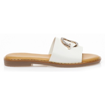 σανδάλια λευκά δερματίνη με ιδιαίτερη σε προσφορά