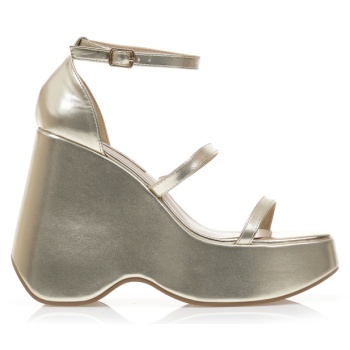 πλατφόρμες χρυσές δερματίνη χρυσο σε προσφορά