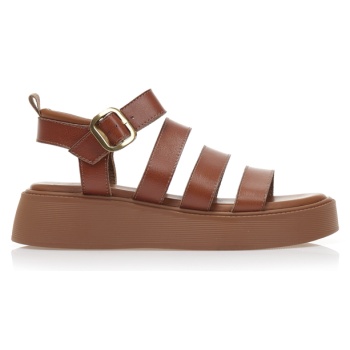 flatforms κάμελ δερματίνη με πολλαπλά σε προσφορά