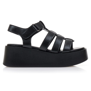 flatforms μαύρα δερματίνη μαυρο σε προσφορά