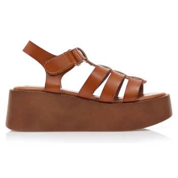 flatforms κάμελ δερματίνη καμελ σε προσφορά