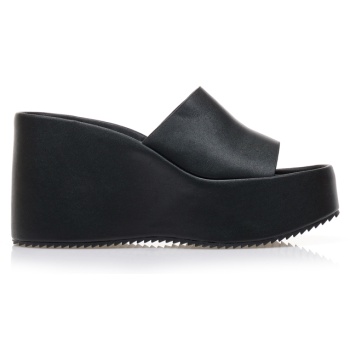 πλατφόρμες μαύρες δερματίνη μαυρο σε προσφορά