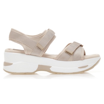 flatforms μπεζ δερματίνη με σκρατς μπεζ σε προσφορά