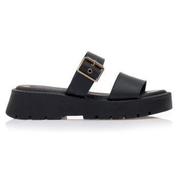 flatforms μαύρα δερματίνη μαυρο σε προσφορά