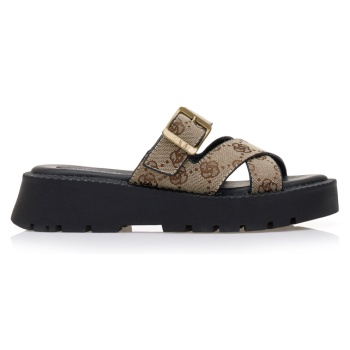 flatforms πούρο δερματίνη με χιαστί σε προσφορά