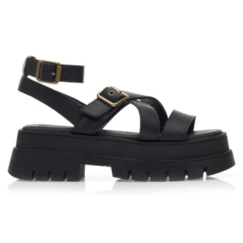 flatforms μαύρα σουέτ με πολλαπλά σε προσφορά