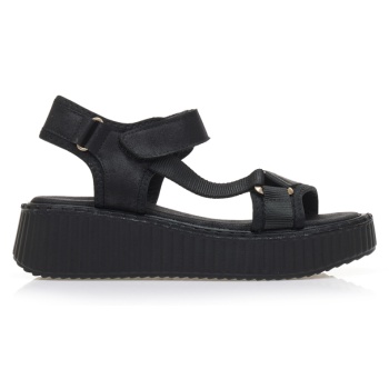 flatforms μαύρα σουέτ με σκρατς μαυρο σε προσφορά