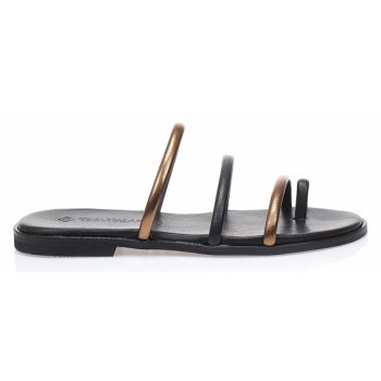 δερμάτινα σανδάλια χειροποίητα μαύρα με σε προσφορά