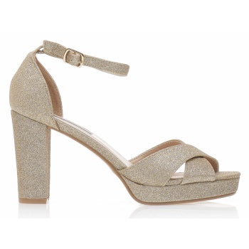 πέδιλα χρυσά λούρεξ με χιαστί φάσα χρυσο σε προσφορά