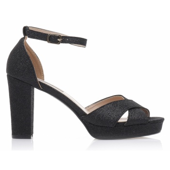 πέδιλα μαύρα λούρεξ με χιαστί φάσα μαυρο σε προσφορά