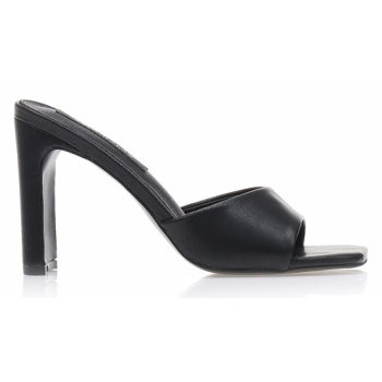 mules μαύρα δερματίνη με ιδιαίτερο σε προσφορά