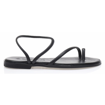 δερμάτινα σανδάλια χειροποίητα μαύρα με σε προσφορά