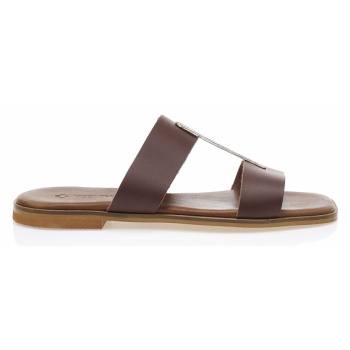 δερμάτινα σανδάλια χειροποίητα καφέ με σε προσφορά
