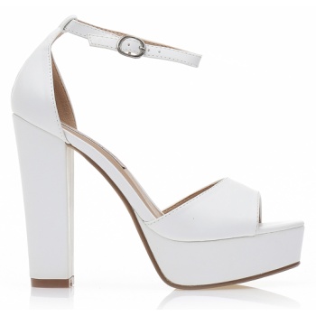 πέδιλα λευκά δερματίνη με φιάπα λευκο σε προσφορά