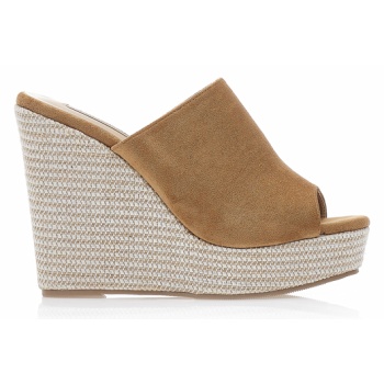 εσπαντρίγιες πλατφόρμες κάμελ σουέτ σε προσφορά