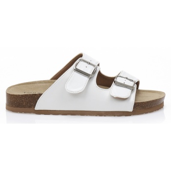 σανδάλια λευκά δερματίνη με ρυθμιζόμενη σε προσφορά