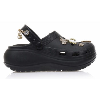 παντόφλες σαμπό μαύρες λάστιχο με σε προσφορά