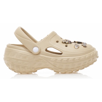 παντόφλες σαμπό πούρο λάστιχο με χρυσά σε προσφορά