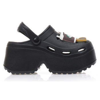 παντόφλες σαμπό μαύρες λάστιχο με σε προσφορά