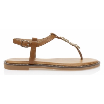 σανδάλια κάμελ δερματίνη με ιδιαίτερη σε προσφορά