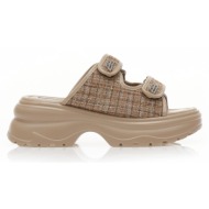 flatforms nude με καρό σ...