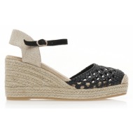  εσπαντρίγιες πλατφόρμες μάυρες με διάτριτο σχέδιο μαυρο