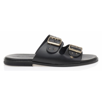 δερμάτινα σανδάλια χειροποίητα μαύρα με σε προσφορά