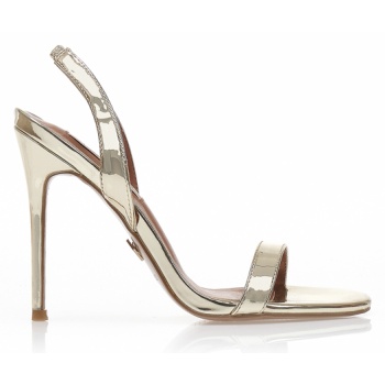 πέδιλα χρυσά λουστρίνι με λουράκι στο σε προσφορά