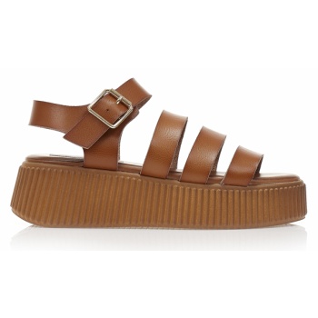 flatforms κάμελ δερματίνη με πολλαπλά σε προσφορά