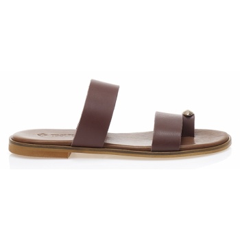 δερμάτινα σανδάλια χειροποίητα καφέ με σε προσφορά