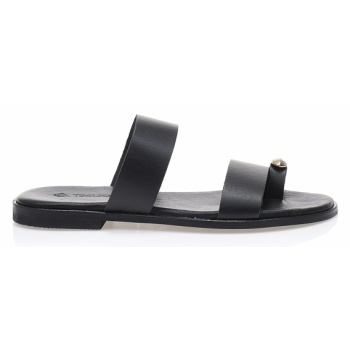 δερμάτινα σανδάλια χειροποίητα μαύρα με σε προσφορά