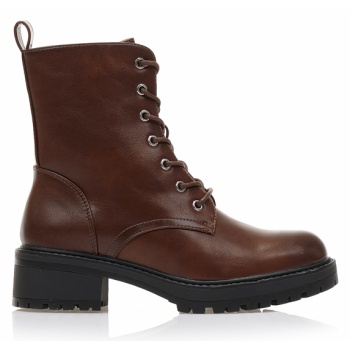 αρβυλάκια καφέ δερματίνη με κορδόνια σε προσφορά