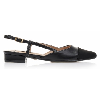 γόβες μαύρες δερματίνη με σουέτ μαύρο σε προσφορά