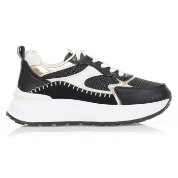 αθλητικά μαύρα δερματίνη δίσολα με σε προσφορά