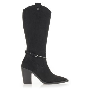 μπότες μαύρες σουέτ με ιδιαίτερο σε προσφορά