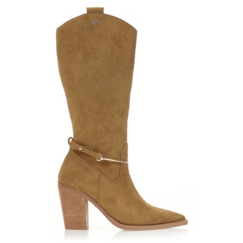μπότες κάμελ σουέτ με ιδιαίτερο σε προσφορά