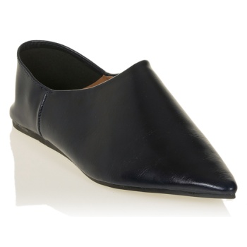 μπαλαρίνες μπλε δερματίνη μυτερές μπλε σε προσφορά