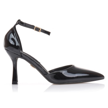 μαύρες γόβες με ιδιαίτερο άνοιγμα μαυρο σε προσφορά