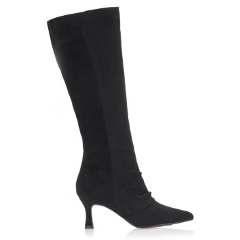 μπότες σουέτ μυτερές μαυρο σε προσφορά