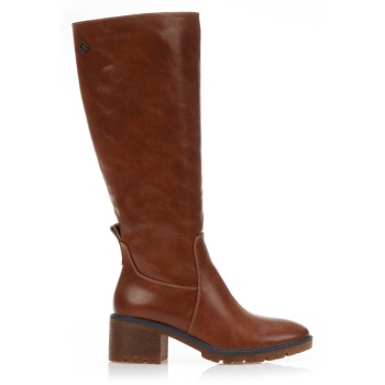 κάμελ μπότα με τρακτερωτή σόλα καμελ σε προσφορά