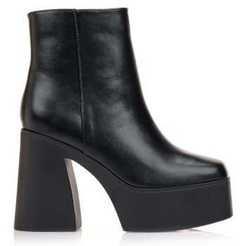 μποτάκια μαύρα με φιάπα μαυρο σε προσφορά