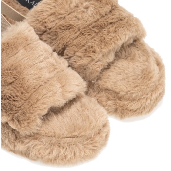 παντόφλες πούρο γούνινες με λάστιχο σε προσφορά