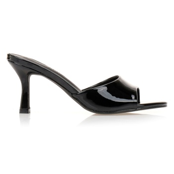 mules λουστρίνι μαύρα μαυρο