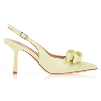 γόβες slingback μυτερές κιτρινο σε προσφορά