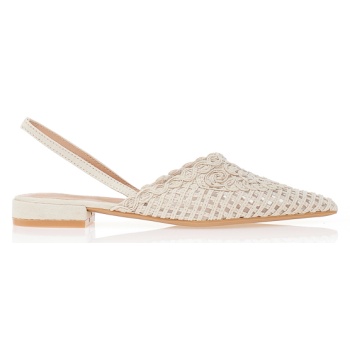 γόβες με κεντητό σουέτ και διαφάνειες σε προσφορά