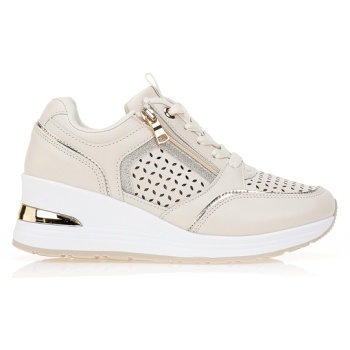 sneakers δερματίνη με διάτρητο σχέδιο σε προσφορά