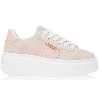 αθλητικα με γκλίτερ και δαντέλα ροζ σε προσφορά